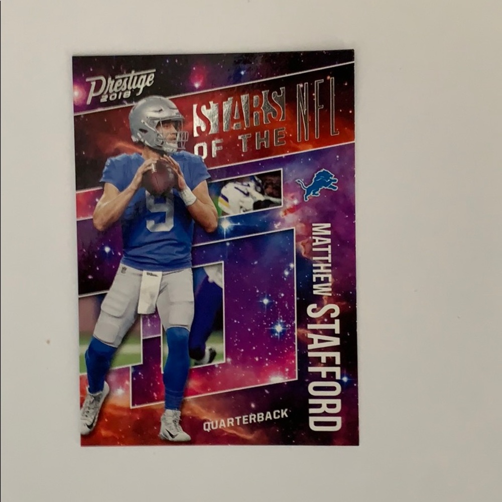 Matthew stafford Star of the nfl card